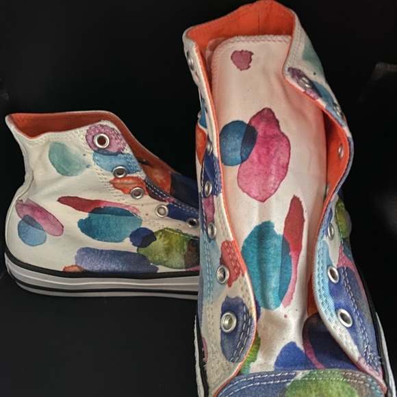 Converse Women’s Color Splash High-Tops - Picture 2 of 9
